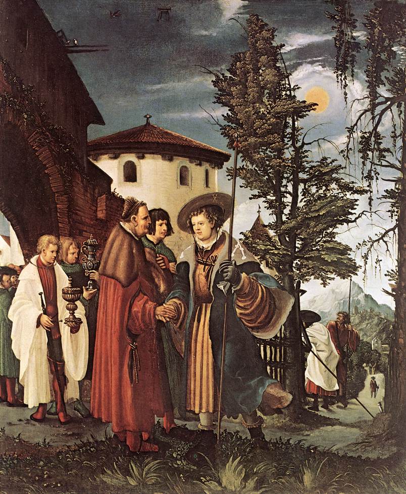 St Florian Taking Leave of the Monastery